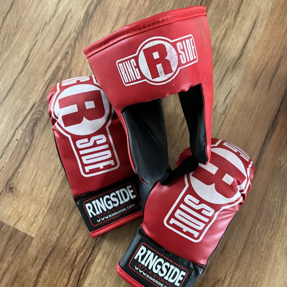 Ringside Kids Red Boxing Gloves and Head Gear (2-5 Yrs Old)